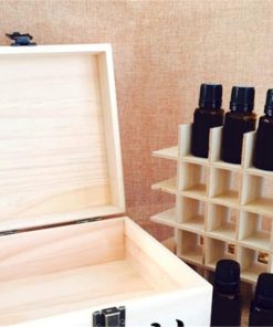 présentation boîte de rangement en bois-aromathérapie
