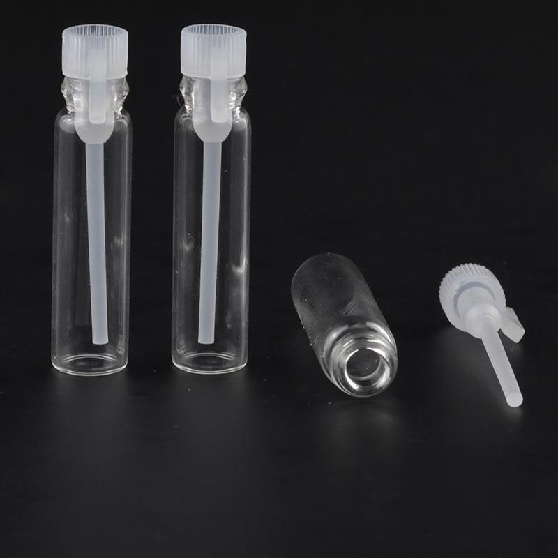 Set de mini bouteilles de parfum vides 1/2/3 ml, petits flacons pour échantillons, tubes à essai, récipients pour tests en laboratoire, 100 pièces
